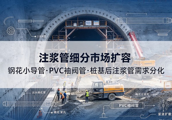 繁昌注浆管细分市场扩容，隧道钢花小导管、PVC 袖阀管、桩基后注浆管需求分化